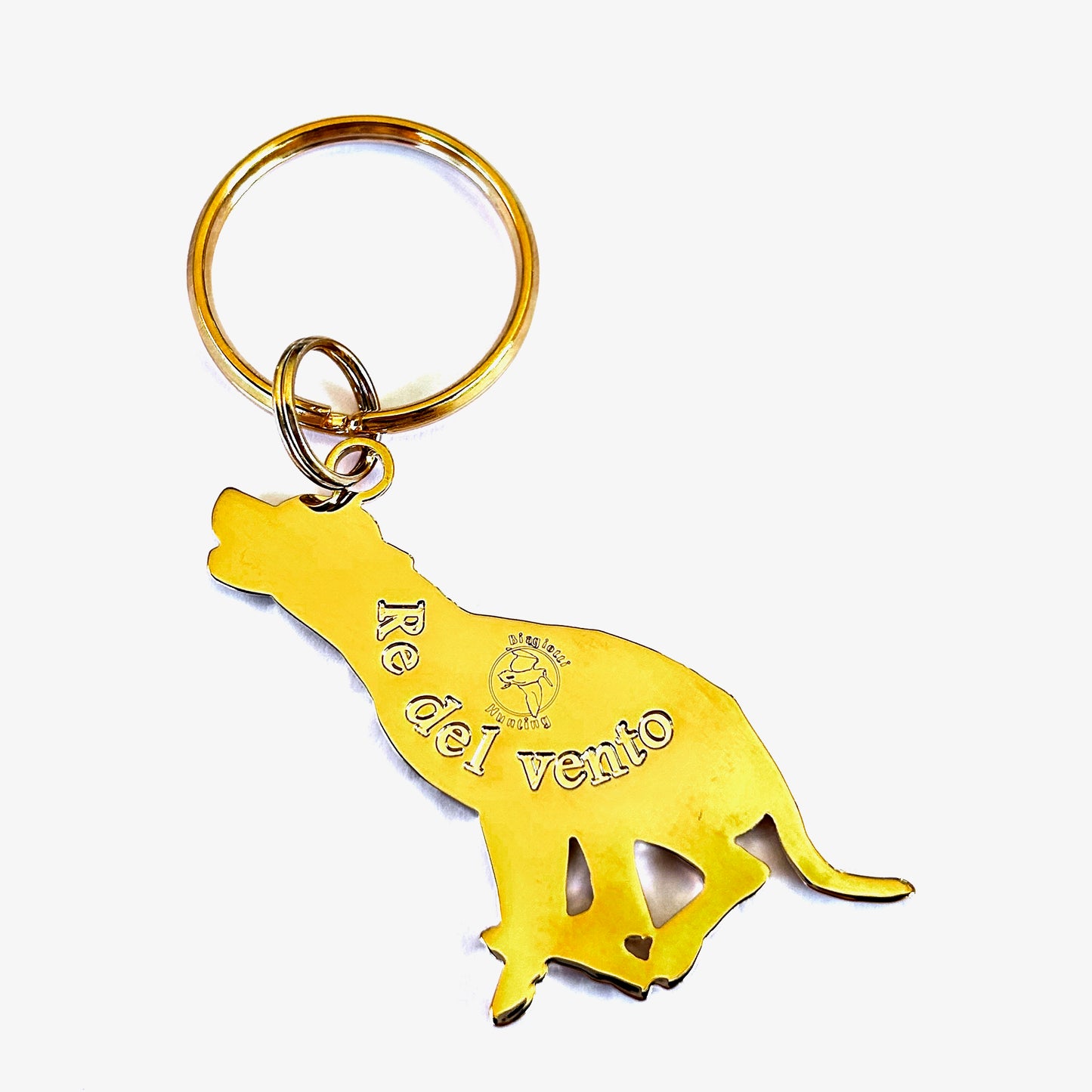 Portachiave Setter Oro Retro