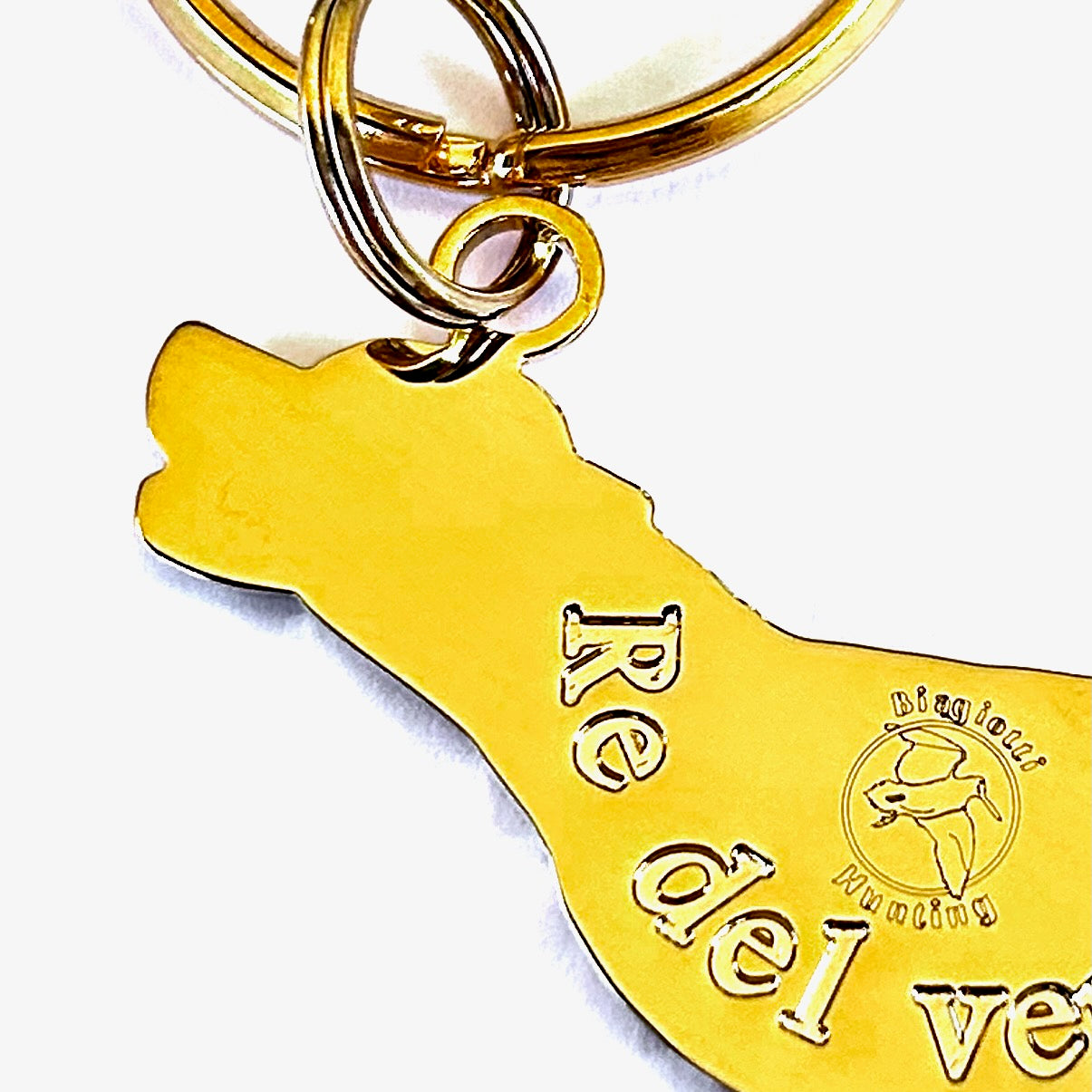 Portachiave Pointer Oro retro dettaglio