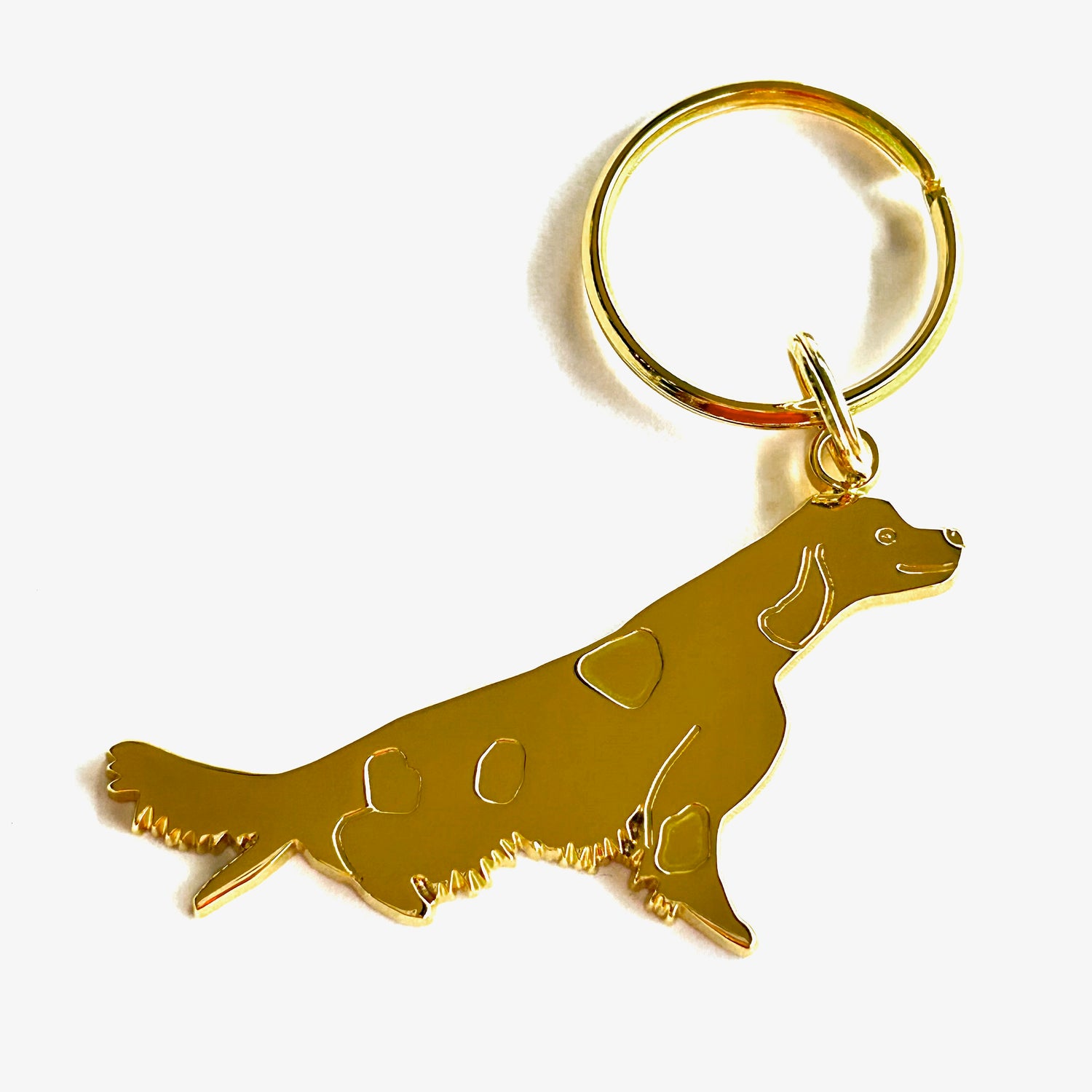 Portachiave Setter Oro Fronte