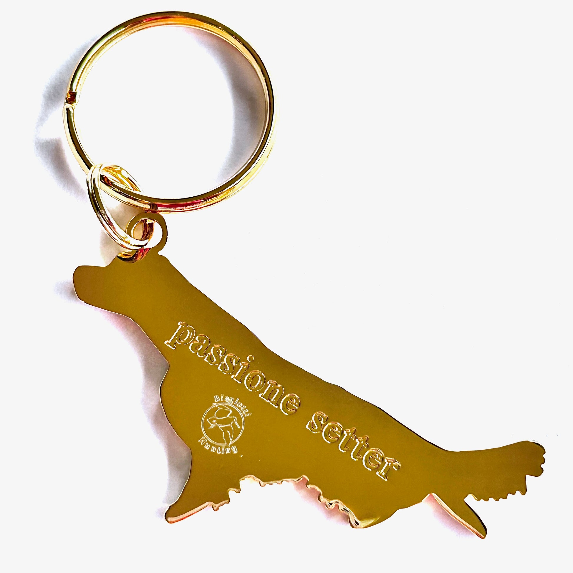 Portachiave Setter Oro Retro