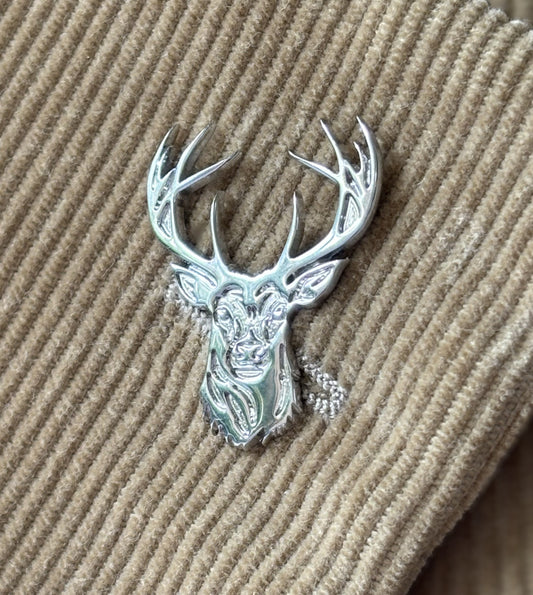 Spilla Cervo argento
